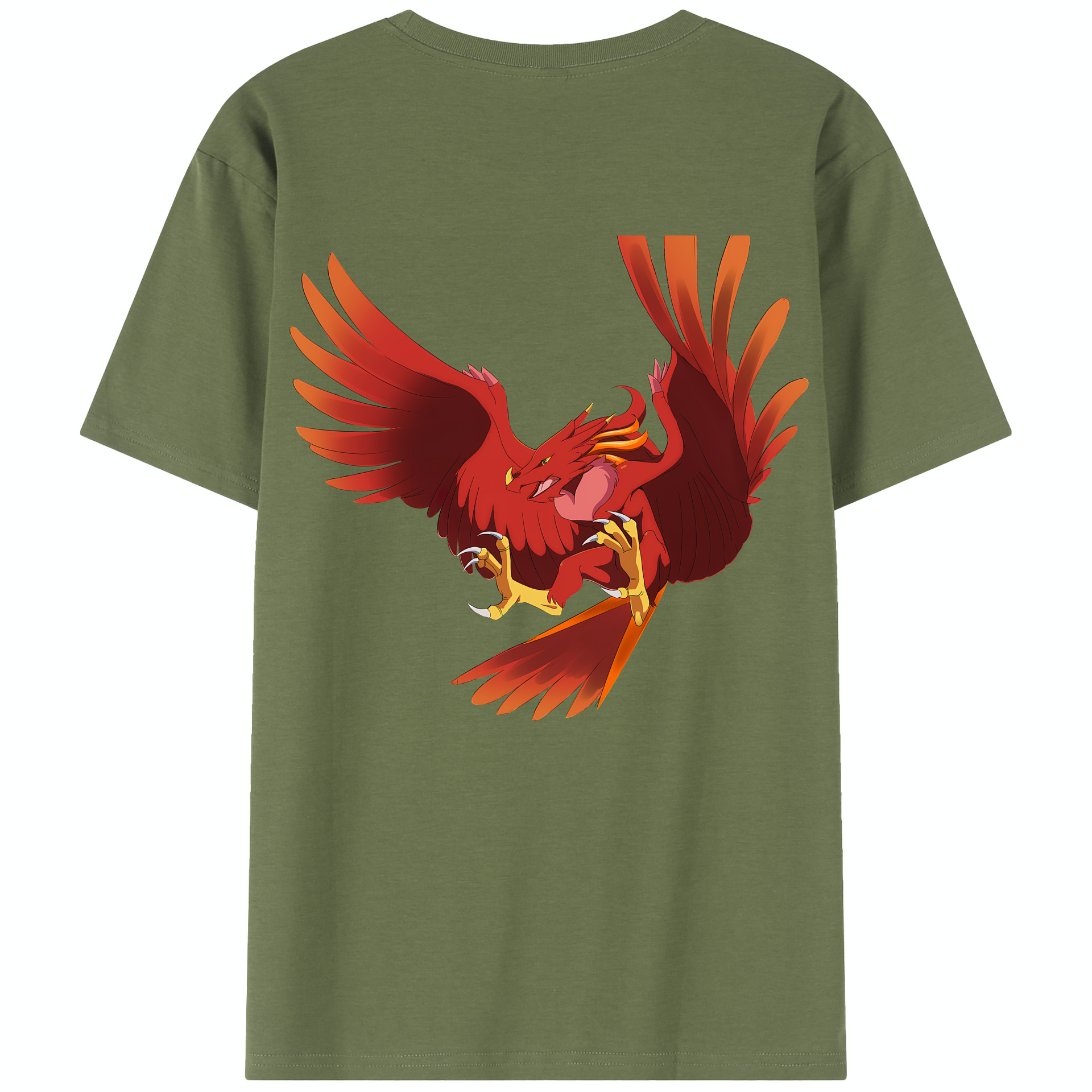 （画像用） Digimon デジタルモンスター/デジモン 綿100％半袖Tシャツ（背面プリント）